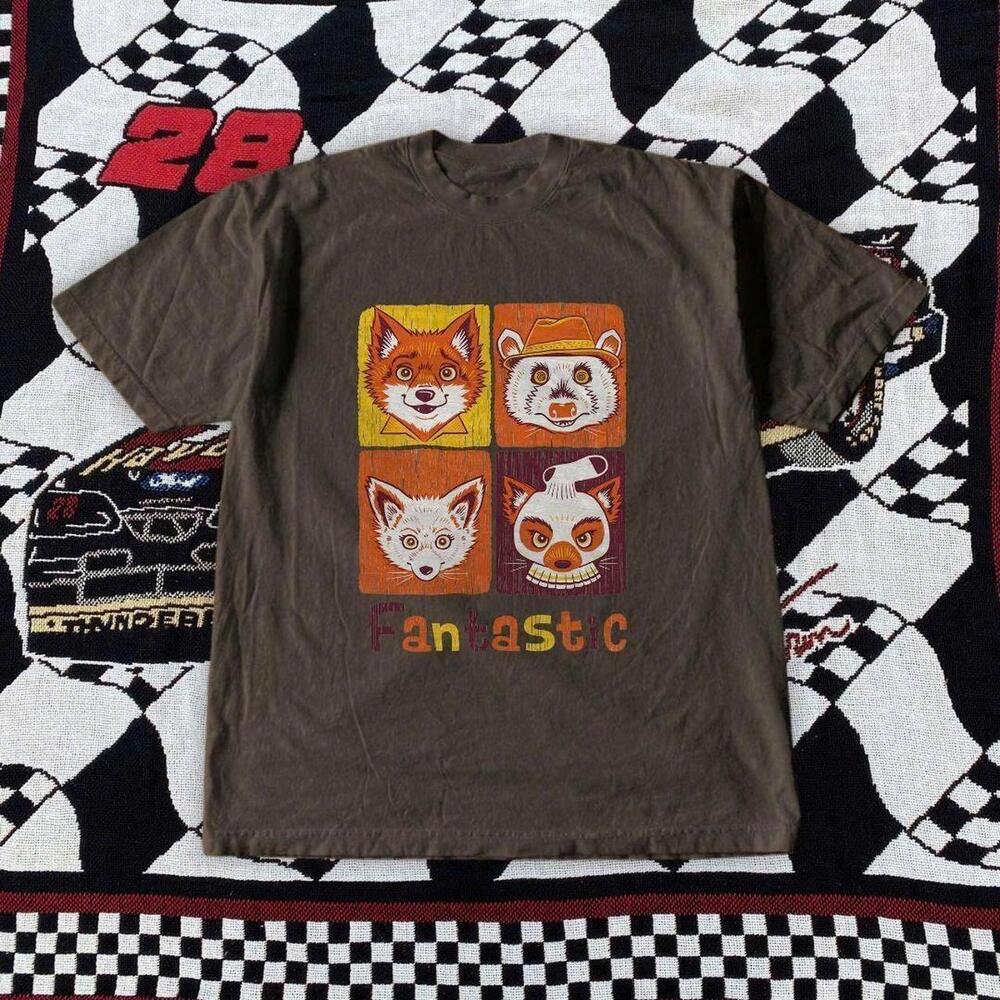 Brown And Multi-Coloured Fangstc Tee
